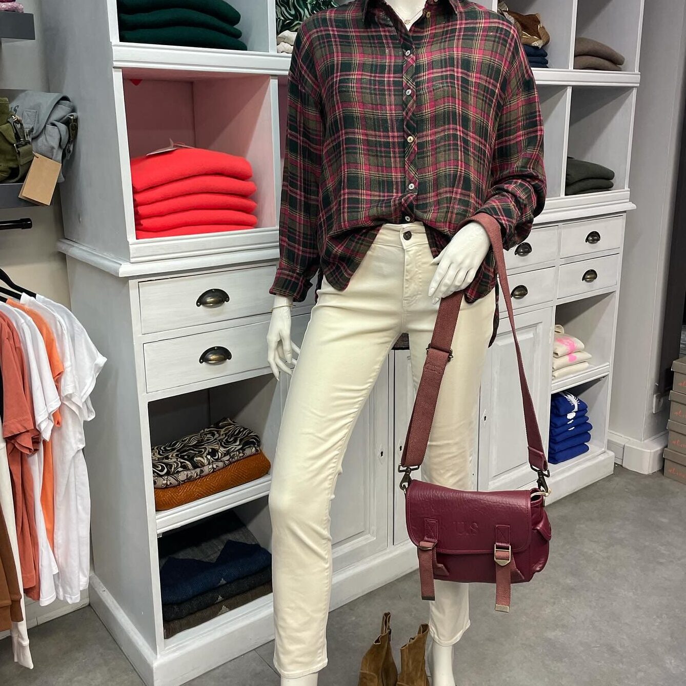 Boutique 7 Bis Histoire de Mode - Pont-Aven - Pantalon Beige Karen