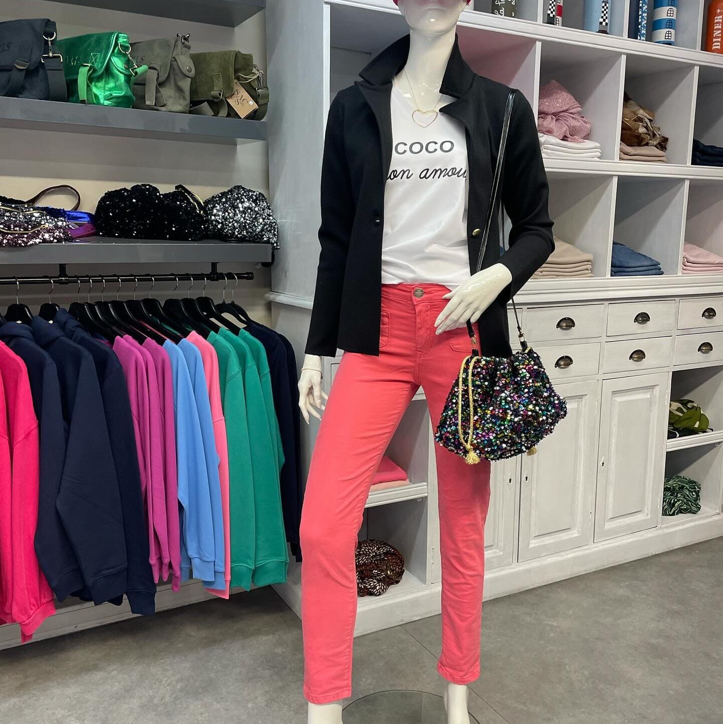 Boutique 7 Bis Histoire de Mode - Pont-Aven - Pantalon Pastèque Clara