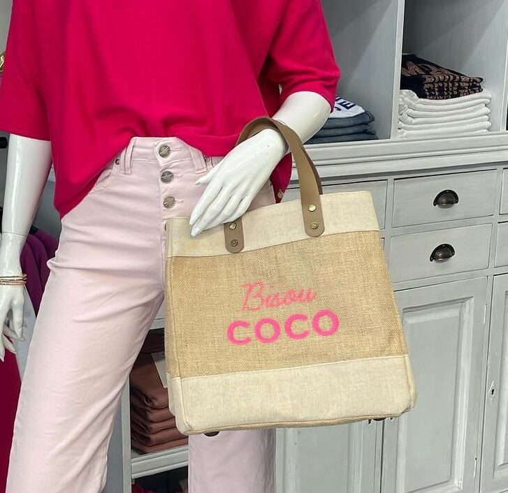 Boutique 7 Bis Histoire de Mode - Pont-Aven - Sac Beige Little Madame Bisou Coco