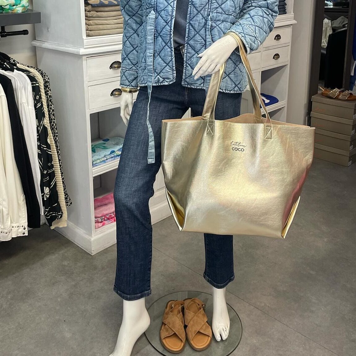 Boutique 7 Bis Histoire de Mode - Pont-Aven - Pantalon Denim Brune