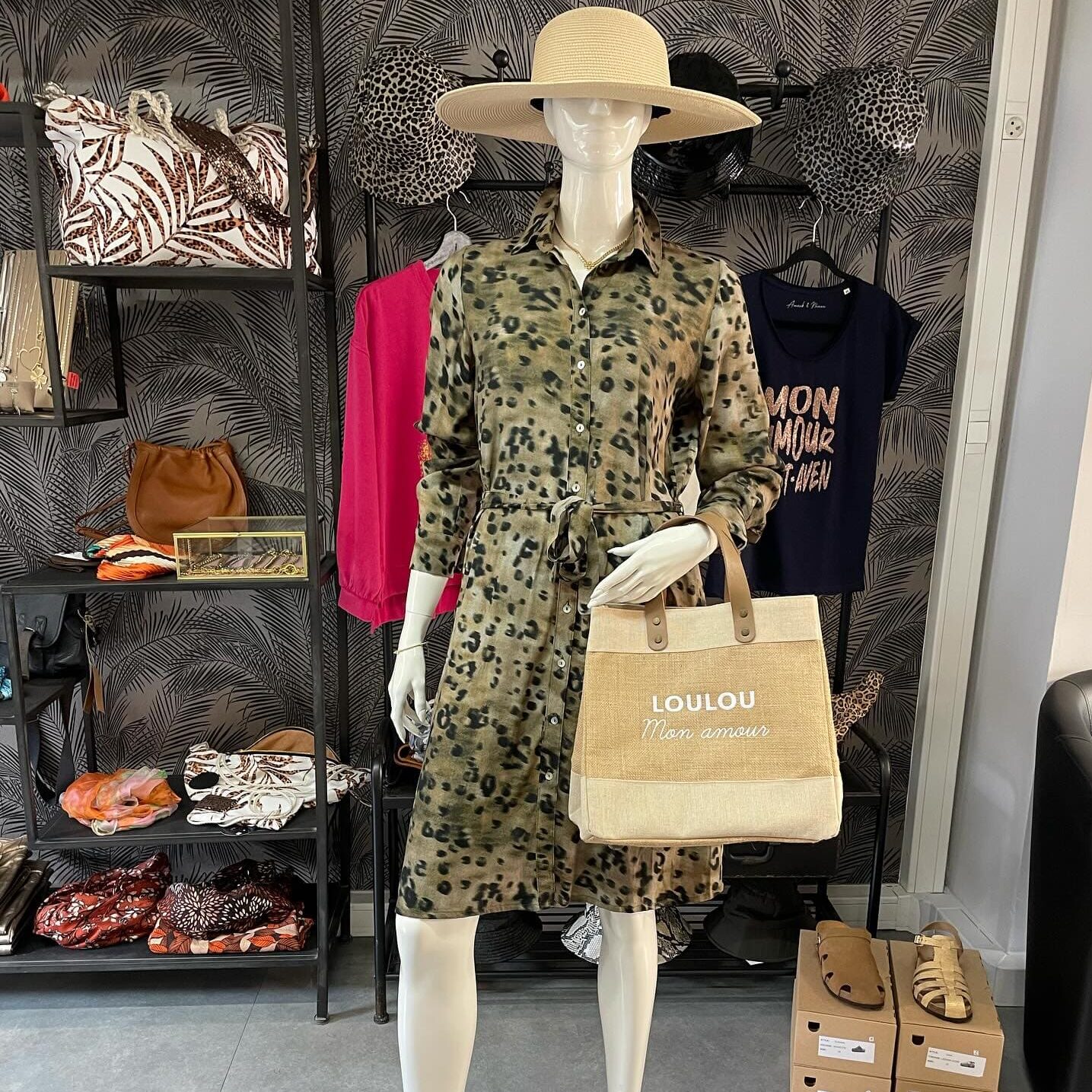 Boutique 7 Bis Histoire de Mode - Pont-Aven - Robe Léopard Raipur