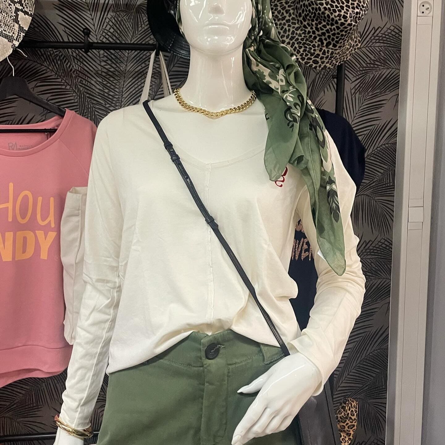 Boutique 7 Bis Histoire de Mode - Pont-Aven - Tee-shirt Blanc Love