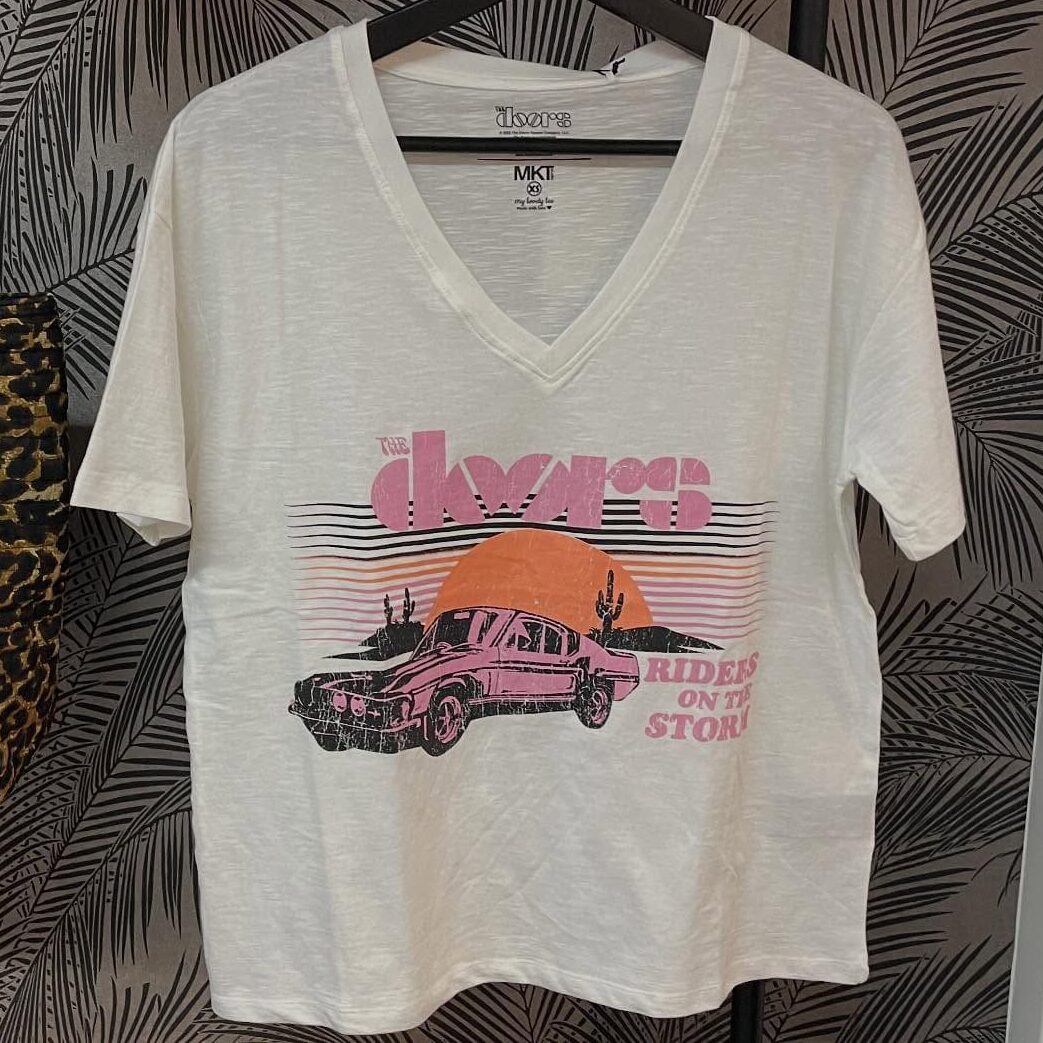 Boutique 7 Bis Histoire de Mode - Pont-Aven - Tee-shirt Beige The Doors