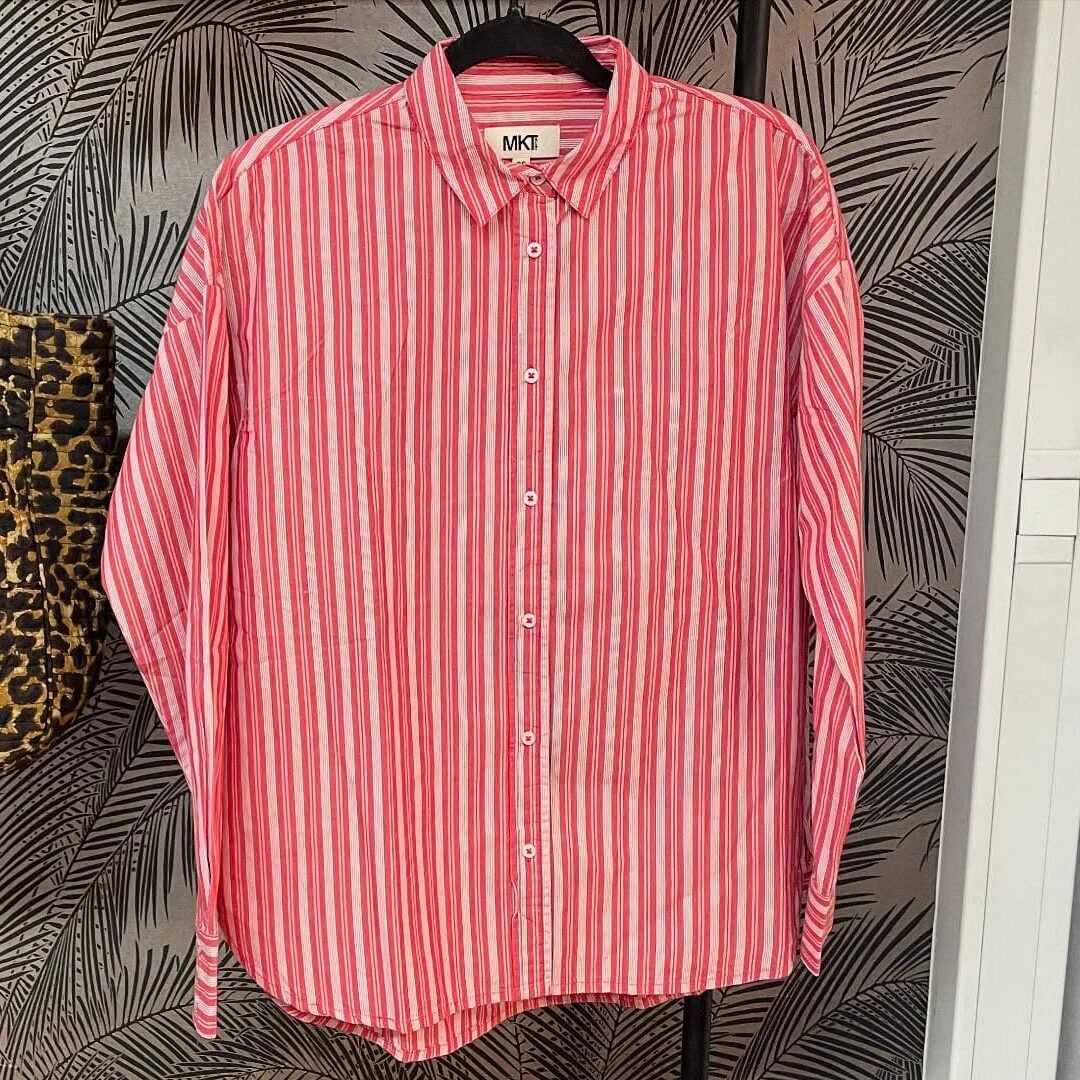 Boutique 7 Bis Histoire de Mode - Pont-Aven - Chemise Rayée Rouge Chertan