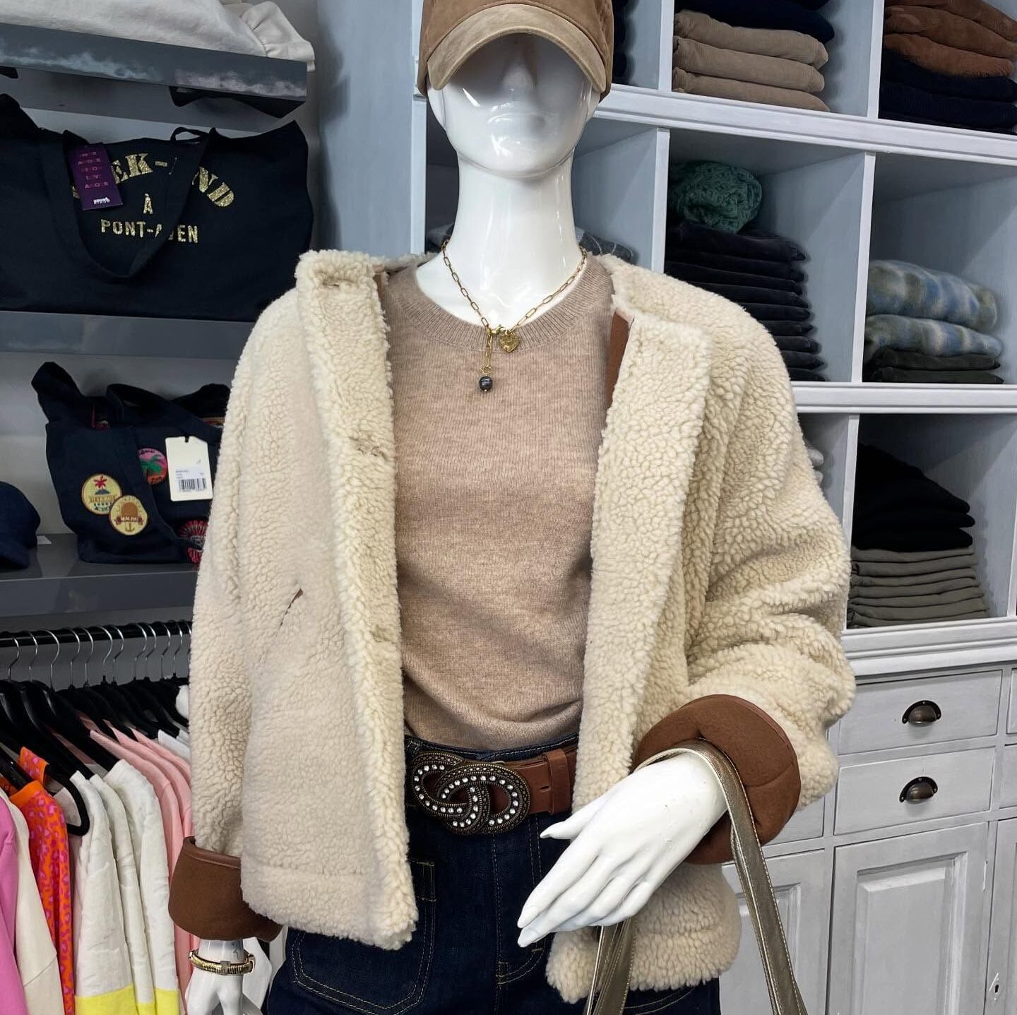 Boutique 7 Bis Histoire de Mode - Pont-Aven - Manteau Beige Mattea