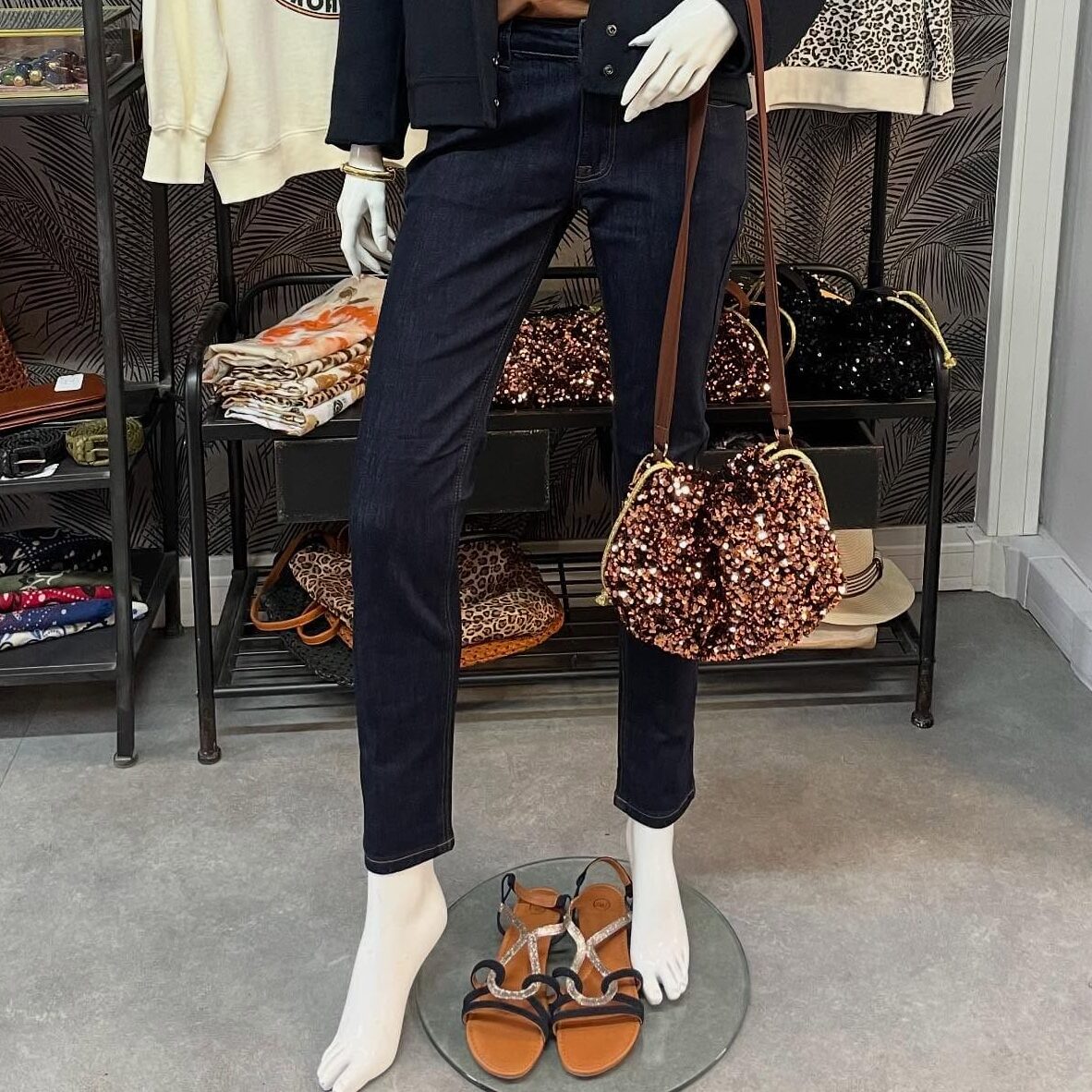 Boutique 7 Bis Histoire de Mode - Pont-Aven - Pantalon Denim Brut The Birkin