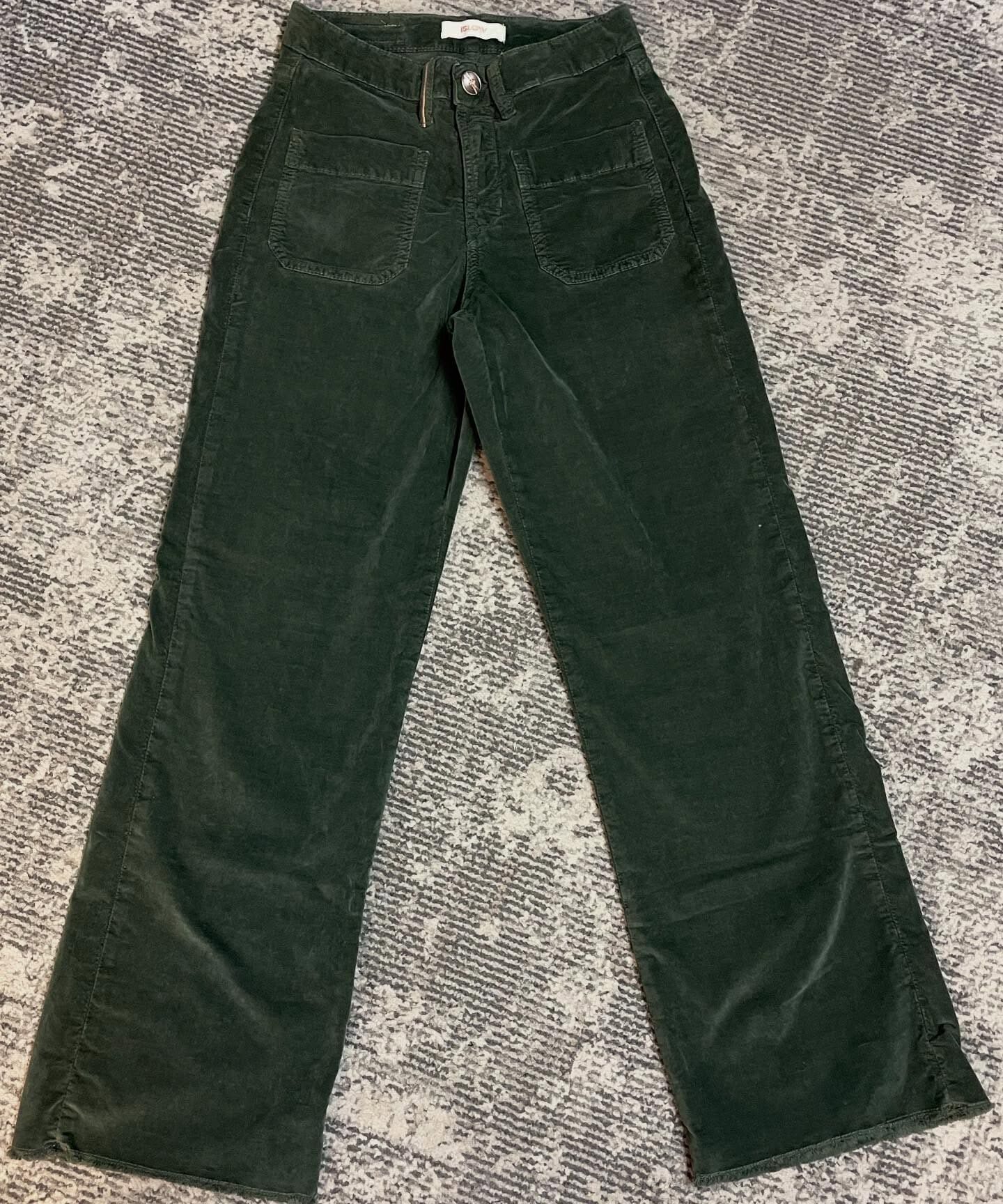 Boutique 7 Bis Histoire de Mode - Pont-Aven - Pantalon Vert Velours Hope