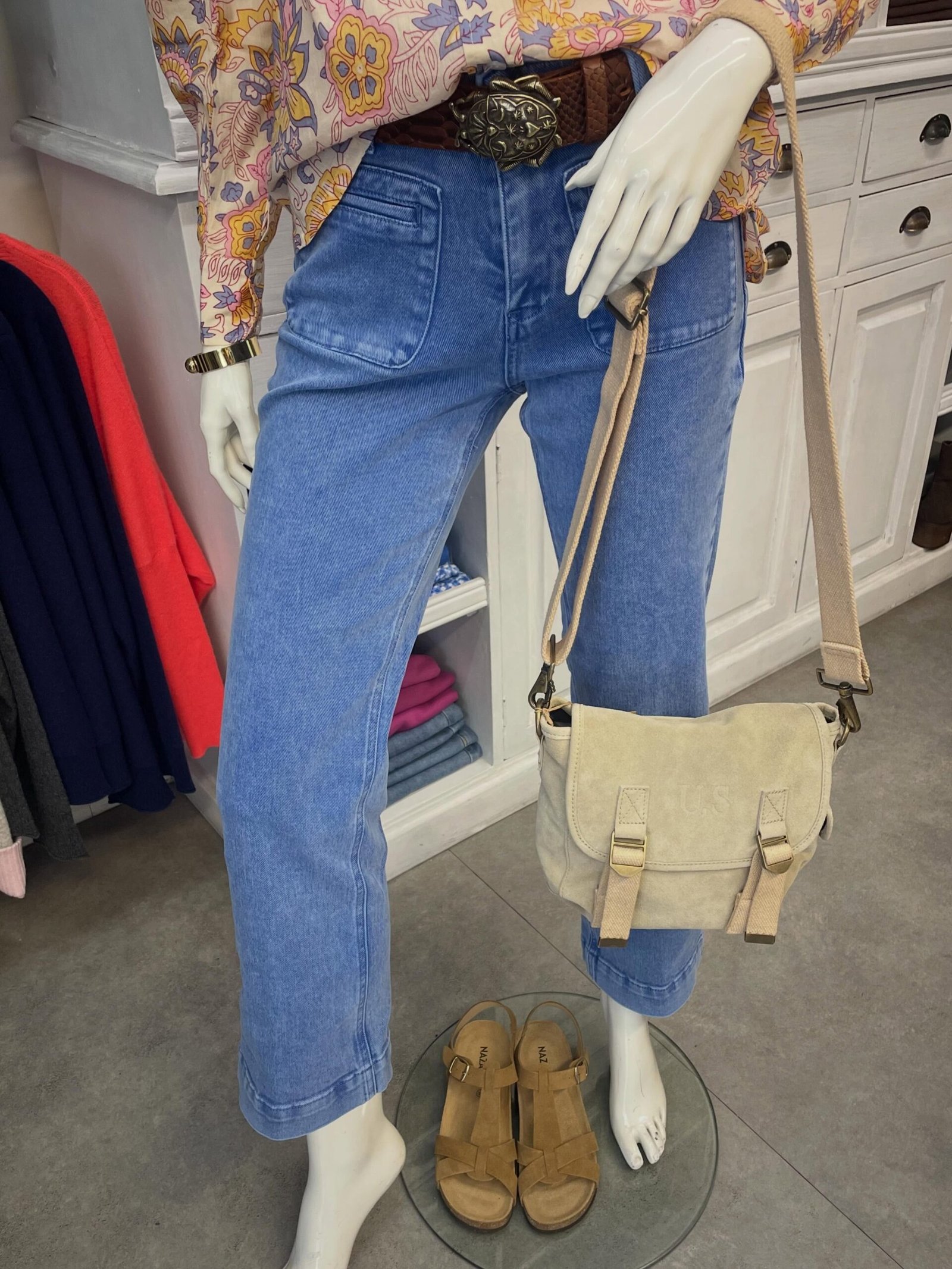 Boutique 7 Bis Histoire de Mode - Pont-Aven - Pantalon Bleu The Bonnie